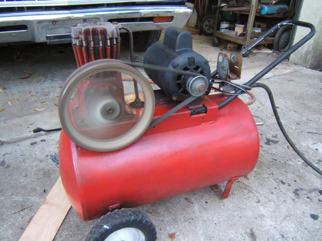 Picture Shows a Motor on a Compressor