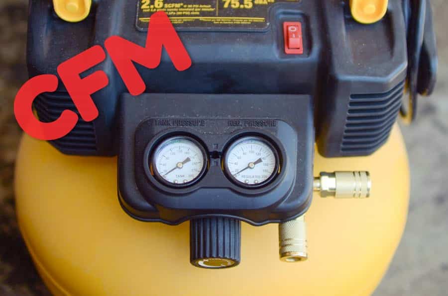 A compressor with 2.6 SCFM