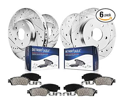 Detroit Axle - Front & Rear Drilled Slotted Rotors