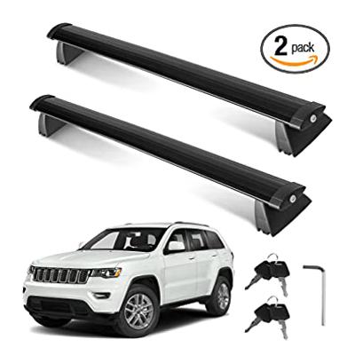YITAMOTOR Cross Bars Roof Racks Compatible for 2011-2021 Jeep Grand Cherokee with Grooved Side Rails, Lockable Rooftop Luggage Crossbars