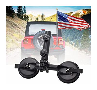RCRBT Universal Flagpole Holder with Suction Cup Multi-Function Flag Pole