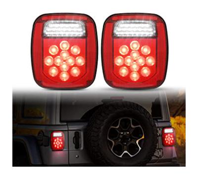 ALAVENTE Universal 39 LEDs Trailer Tail LED Light Stop Turn Tail Brake Signal Fit for Jeep Wrangler TJ CJ 1976-2006 & Most Trucks Trailers Boat Caravans Motor Buses Coaches Camping Red