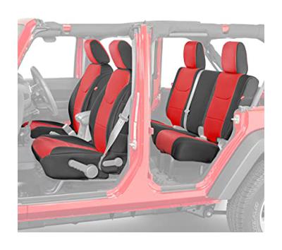 Diver Down Neoprene Seat Cover Set - Fits Jeep JK 2007-2018 Wrangler - Front and Back Seat Set - Waterproof Custom Fit Seat Covers