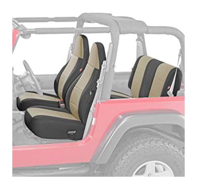 Diver Down Neoprene Seat Cover Set - Fits Jeep TJ 1997-2006 Wrangler - Front and Back Seat Set - Waterproof Custom Fit Seat Covers