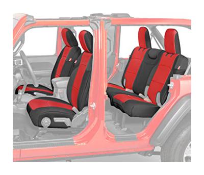 Diver Down Neoprene Seat Cover Set - Fits Jeep JL 4-Door 2018-2022 Wrangler - Front and Back Seat Set - Waterproof Custom Fit Seat Covers